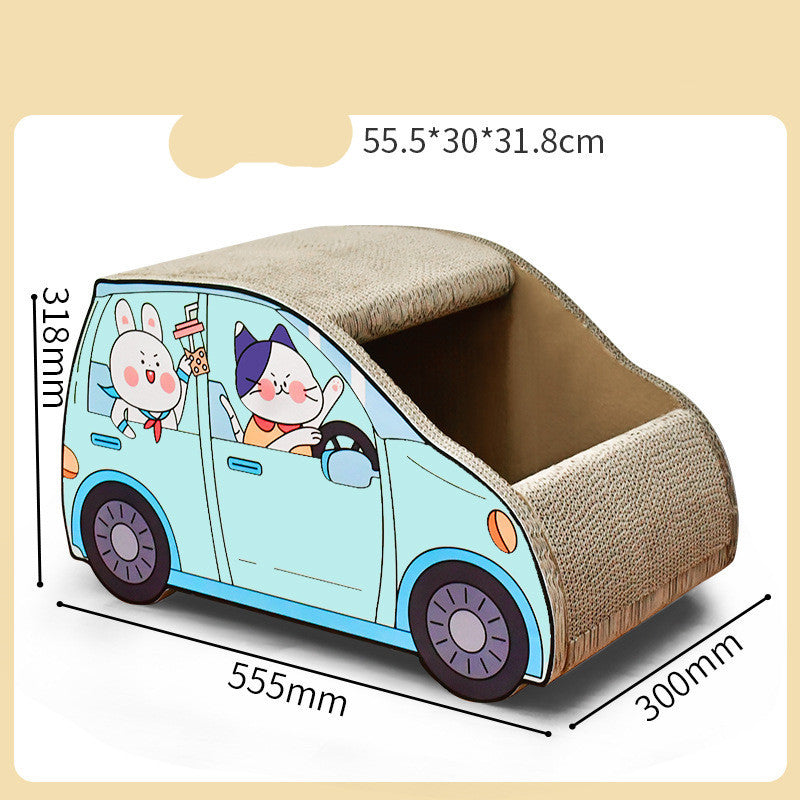 Cat Scratching Scooter SUV Car Shaped Scratching Board