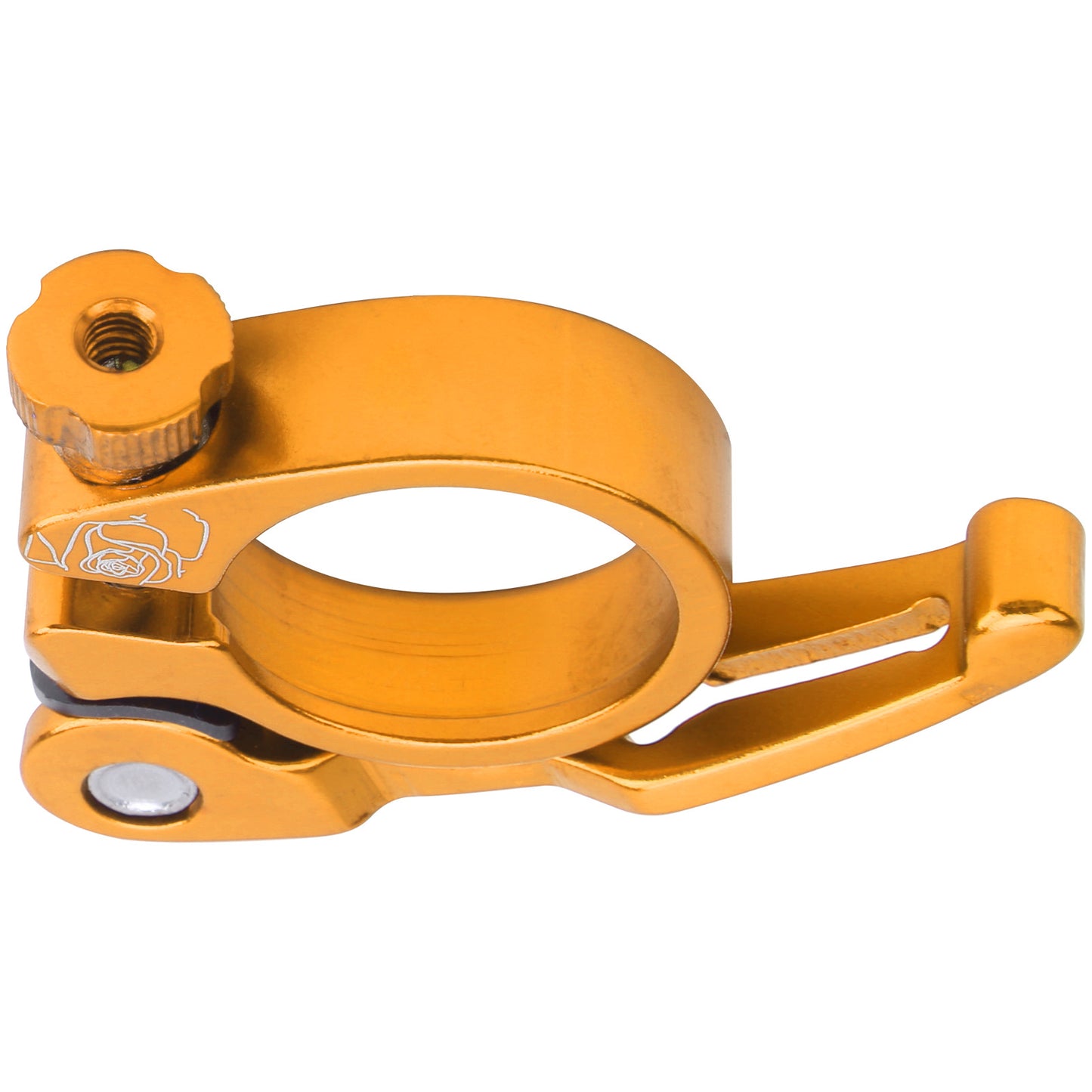 31.8MM Bike Seat Clamp Aluminum Alloy Quick Release Mountain Road Bike Seatpost ClampGold