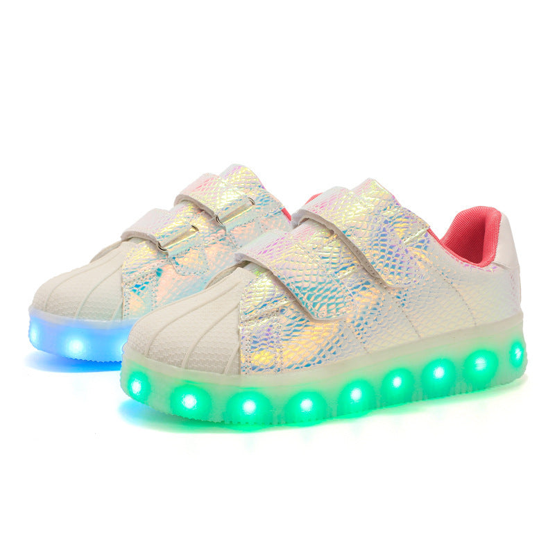 Shell Head Colorful Upgrade Fashion Cool LED Light Shoes