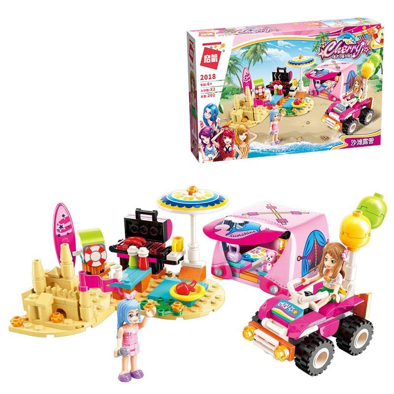 Amusement park building block toys