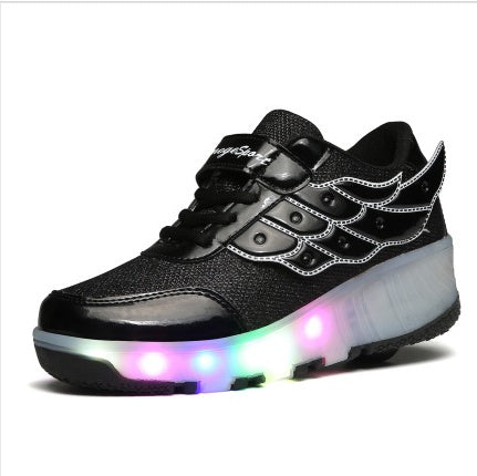 LED illuminated walking shoes