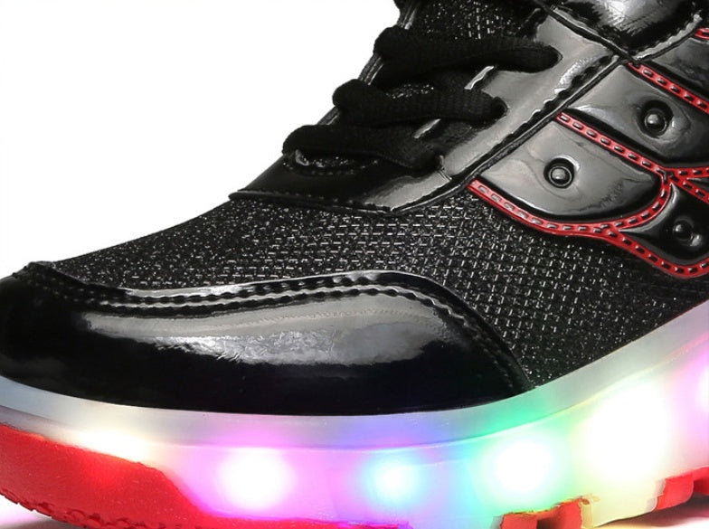 LED illuminated walking shoes