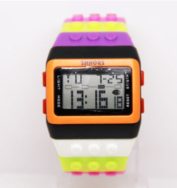 Building Block Design Digital Watch