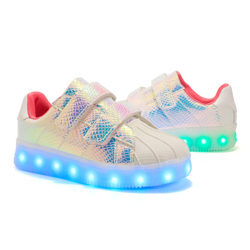 Shell Head Colorful Upgrade Fashion Cool LED Light Shoes