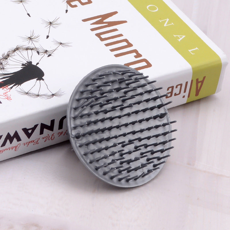 Brush Adult Massage Grooming Hair Comber Scalp Head Silicone Round Scratching Comb