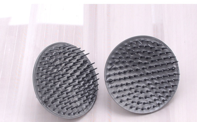 Brush Adult Massage Grooming Hair Comber Scalp Head Silicone Round Scratching Comb