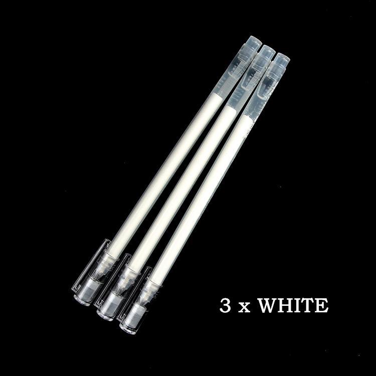 3Pcs Highlight Liner Sketch Markers White Paint Marker Pen