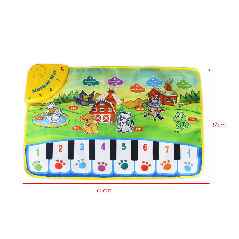 Children's Educational Piano Music Carpet