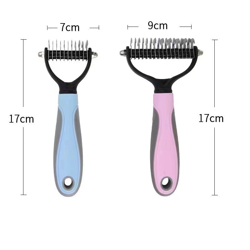 Dogs And Cats Stainless Steel Knife Pet Hair Unknotting Comb