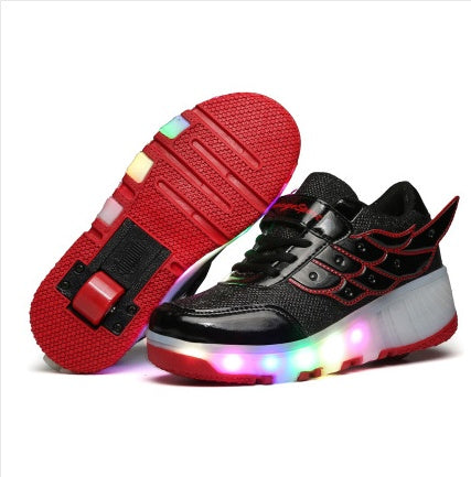 LED illuminated walking shoes