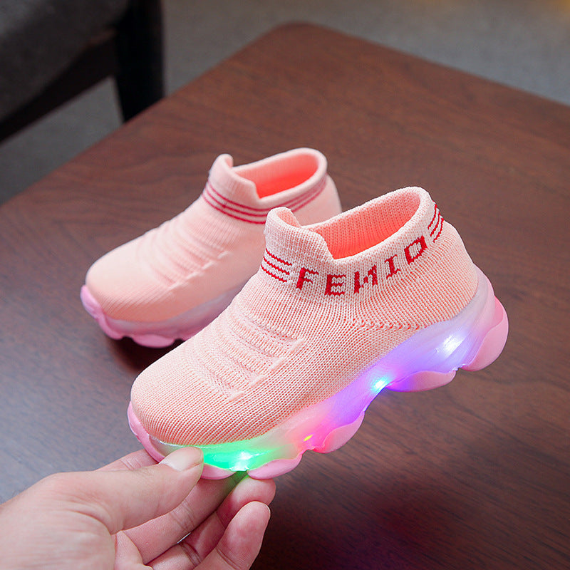 LED light shoes for boys and girls