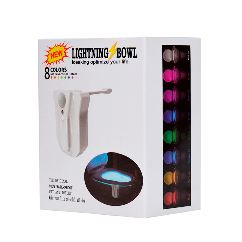 8-color LED toilet light