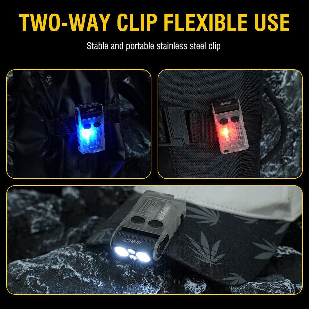 Mini LED Flashlight Keychain Pocket Magnetic Portable Torch USB Rechargeable V20  The UK Does Not Include VAT, Which Needs To Be Borne By Oneself. Please Consider Carefully Before Placing An Order