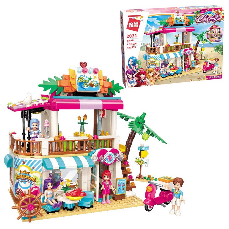 Amusement park building block toys