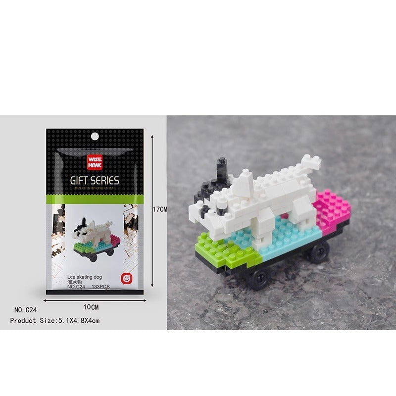 Simple Small Animal Building Block Puzzle Assembly Toy