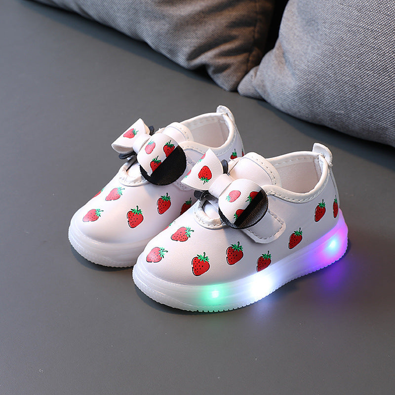 New Illuminated Children's LED Girls' Casual Shoes