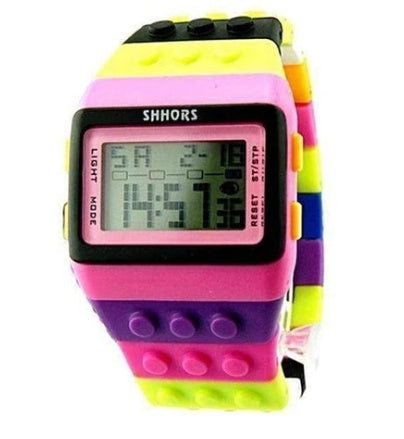 Building Block Design Digital Watch