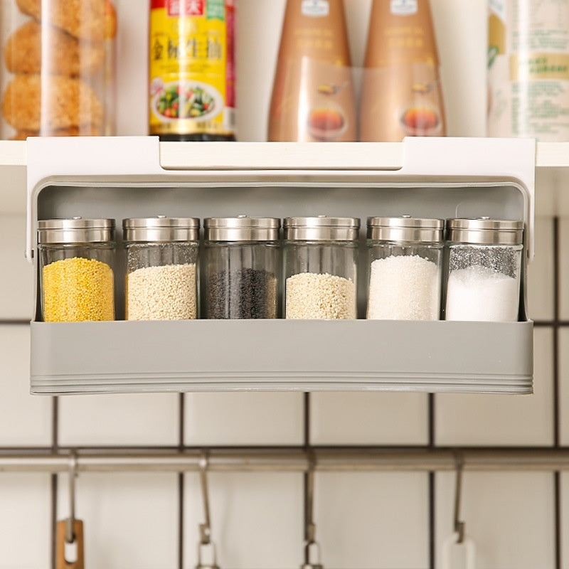 Seasoning Bottle Kitchen Hanging Storage Rack Household Punch-free