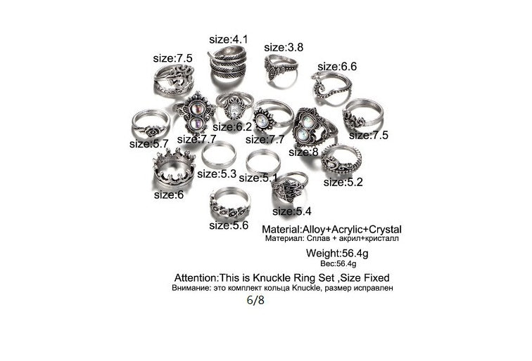 Blessed Heart Ring Set