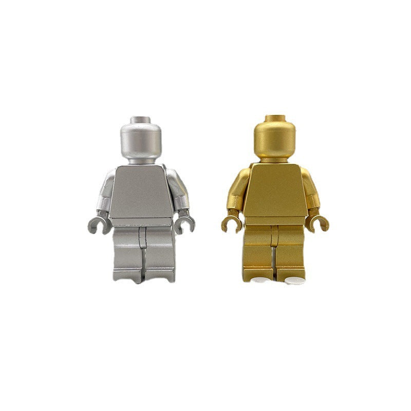 Plastic Plated Solid Color Building Block Minifigure Model