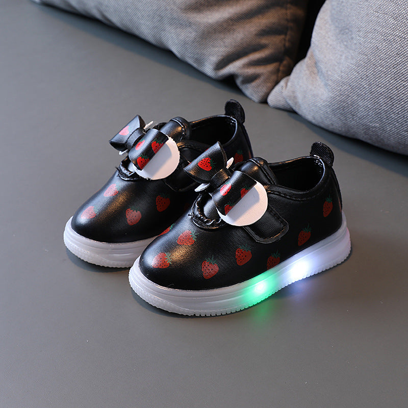 New Illuminated Children's LED Girls' Casual Shoes