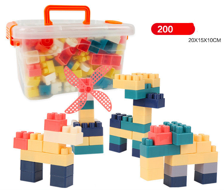 Building block storage box set