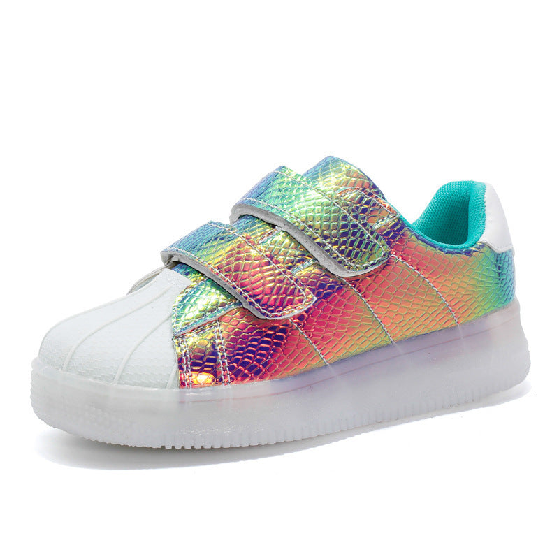 Shell Head Colorful Upgrade Fashion Cool LED Light Shoes