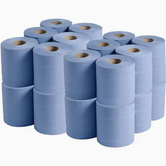 KLOUD 18 Blue Centrefeed Tissue Paper Towels 2 Ply Tissue Paper Rolls