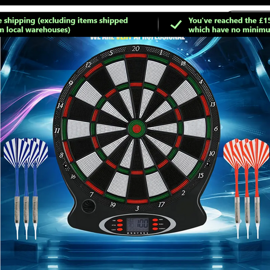 Upgraded Electronic Dart Board, Auto-Scoring Compact Digital Soft Tip Dart Boards Automatic Scoring Dart Plate With LCD Display 6pcs Darts, 31.5 * 43cm/ 12.4 * 16.9inch, Made Of High-grade Material, Which Is Durable Brand: GREENSEN