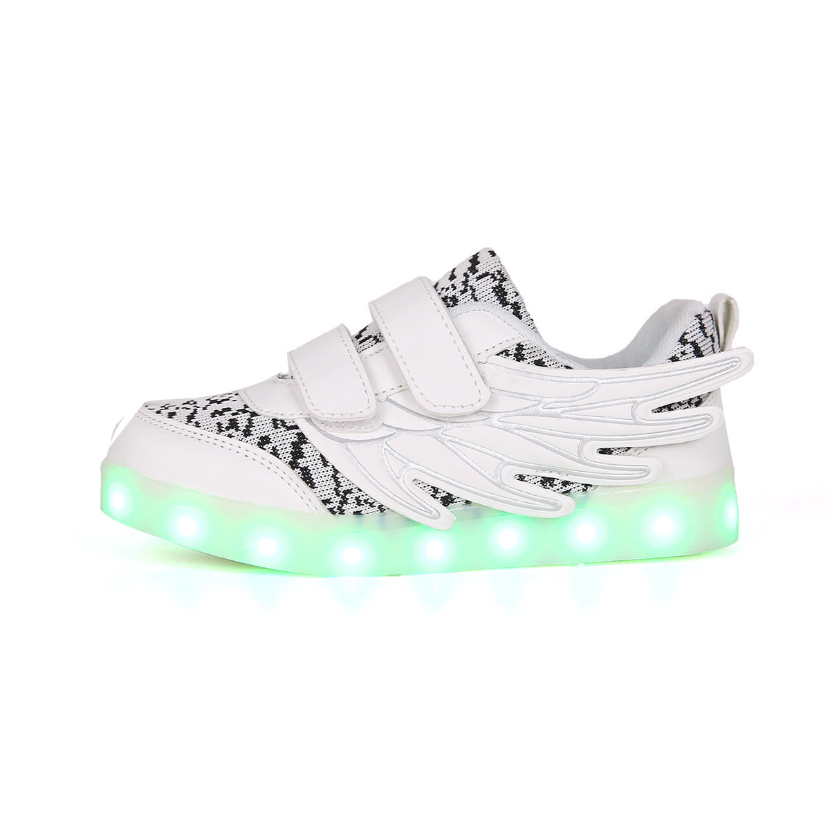 Children's Shoes Led Light Shoes Children's Wings Light Shoes Usb Charging Colorful Luminous Shoes Casual Light Shoes