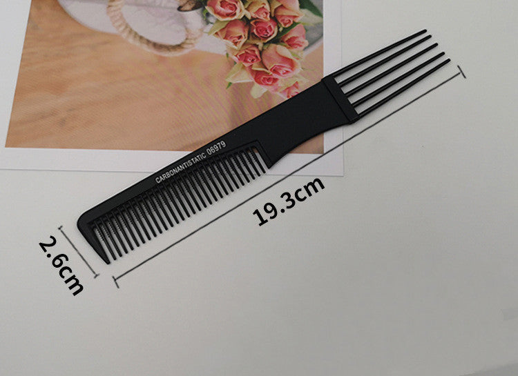 Professional Hair Tail Comb Salon Cut Comb Styling Stainless Steel Spiked