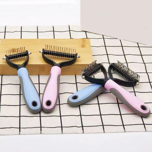 Dogs And Cats Stainless Steel Knife Pet Hair Unknotting Comb