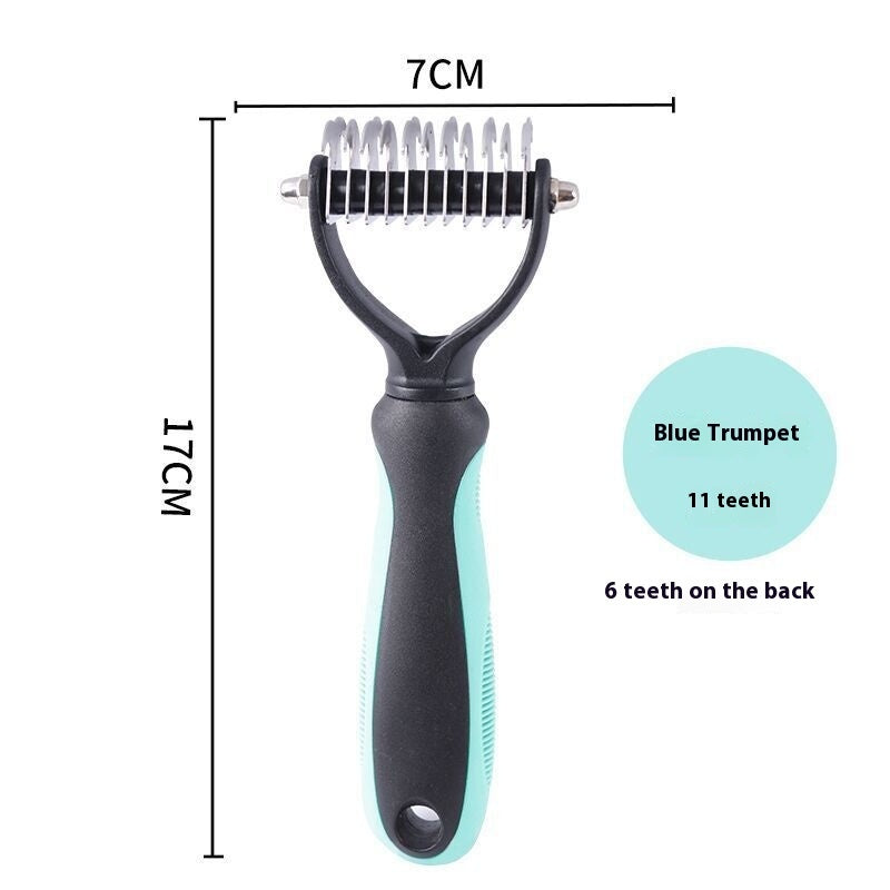 Double-sided Stainless Steel Pet Hair Unknotting Comb