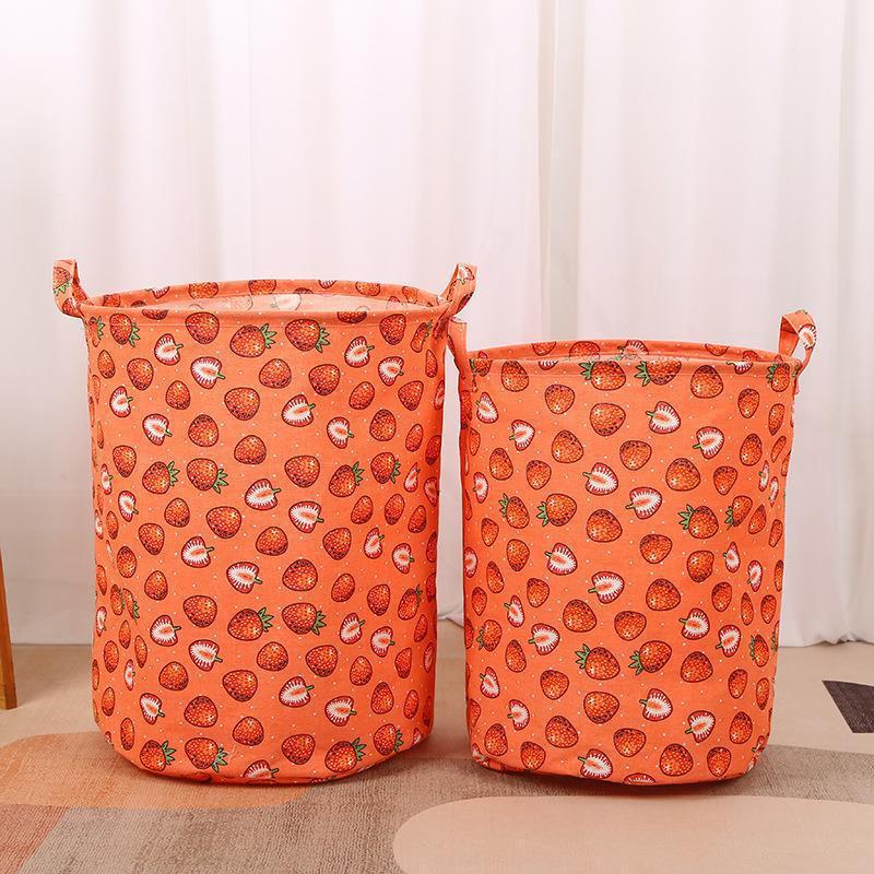 Large Fabric Household Clothes Toys Dirty Clothes Storage Basket