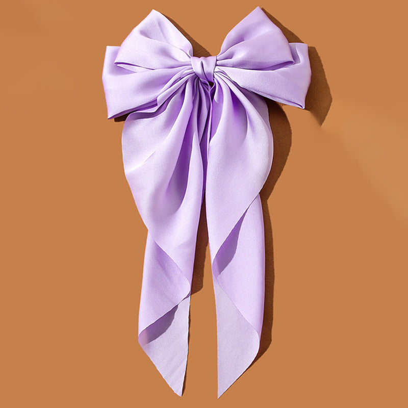 Bow Ribbon Hairpin Simple Retro Fabric