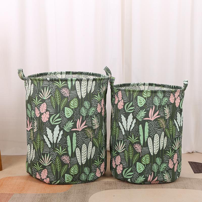 Large Fabric Household Clothes Toys Dirty Clothes Storage Basket